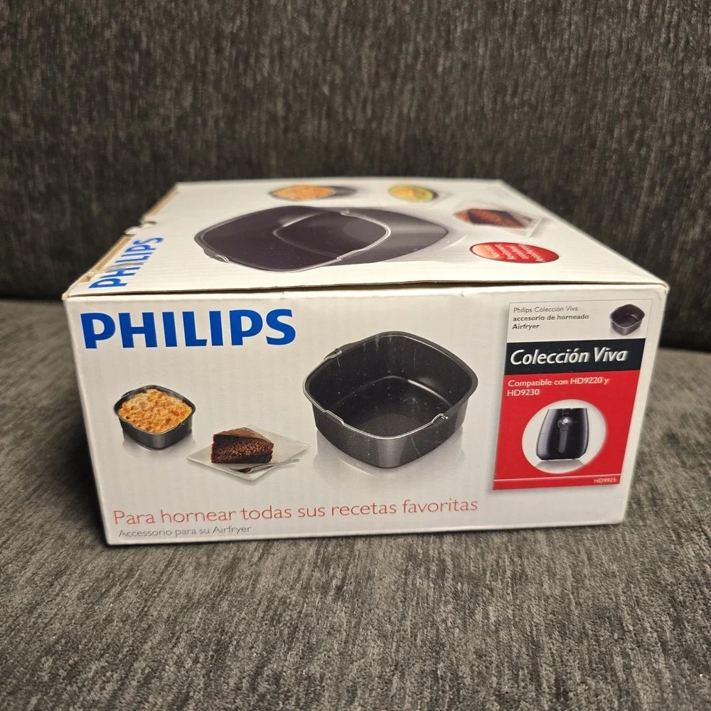 Phllips Viva Collection Air Fryer Nonstick Baking Accessory Pan Basket NEW